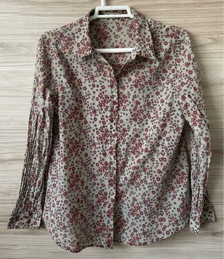 Camisa estampada flores T.40