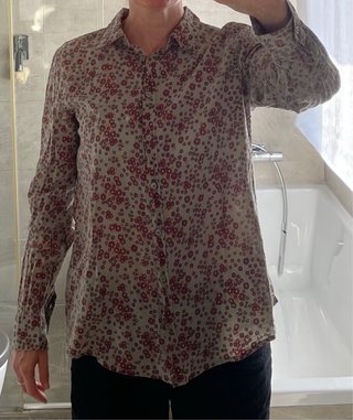 Camisa estampada flores T.40
