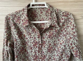 Camisa estampada flores T.40