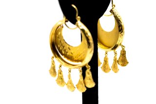 Pendientes Aro Oro 18k Pandereta
