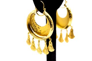 Pendientes Aro Oro 18k Pandereta