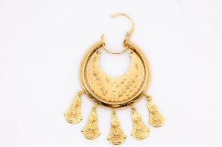 Pendientes Aro Oro 18k Pandereta