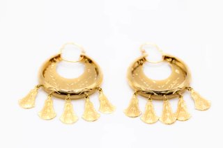 Pendientes Aro Oro 18k Pandereta