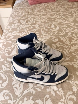 Nike Dunk High Azul y Blanco