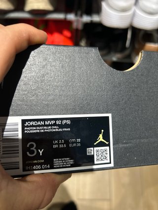 Nike Jordan MVP 92 Gris y Azul Talla 35