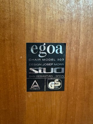 Silla Stua Egoa 300 Josep Mora Madera Metal