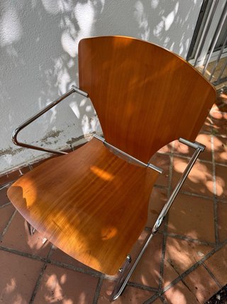 Silla Stua Egoa 300 Josep Mora Madera Metal