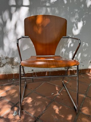 Silla Stua Egoa 300 Josep Mora Madera Metal