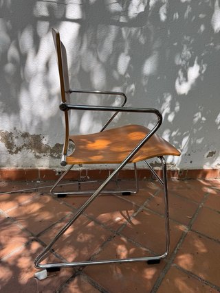 Silla Stua Egoa 300 Josep Mora Madera Metal