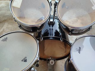 Bateria Acústica completa Dynamic Percussion Negra