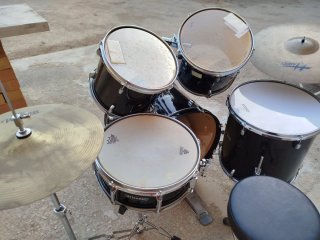 Bateria Acústica completa Dynamic Percussion Negra