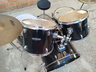 Bateria Acústica completa Dynamic Percussion Negra