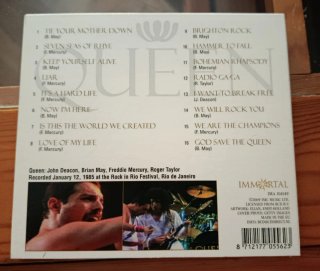 CD Queen Rock You From Río - Live 1985