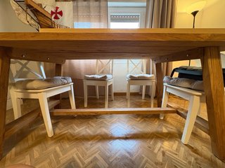 Tavolo da Pranzo in Legno Massello 180x90