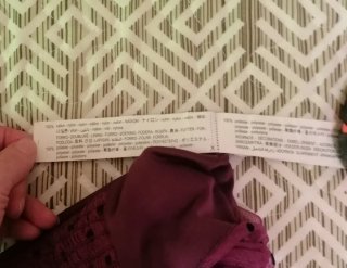 Top elastico Morado mangas/Abullonadas Bershka T.