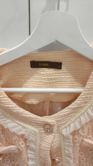Chaqueta Soma S encaje rosa