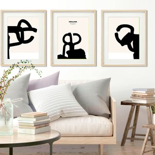 TRÍPTICO PEINE DEL VIENTO CHILLIDA 45x32