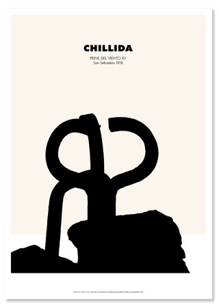 TRÍPTICO PEINE DEL VIENTO CHILLIDA 45x32