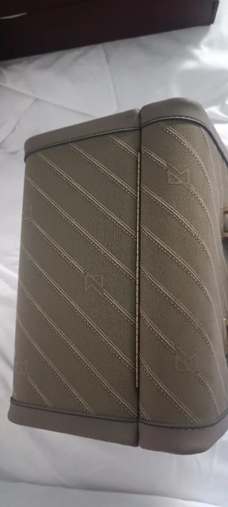 Beauty case vintage beige/oro