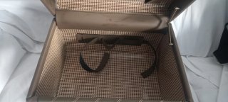 Beauty case vintage beige/oro