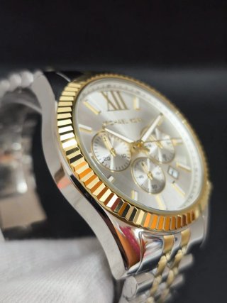 Reloj Michael Kors Lexington MK8344 bicolor nuevo