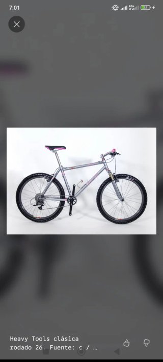 Bicicleta Heavy Tools Classica con ruota 26