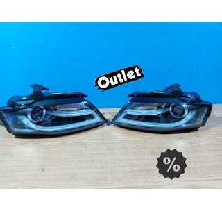 VE FAROS AUDI A4 B8 07-11 LUZ DIURNA LED DRL FONDO NEGRO R14