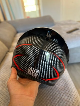 Casco Moto RR Racing Helmet Negro/Rojo