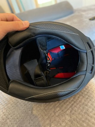Casco Moto RR Racing Helmet Negro/Rojo