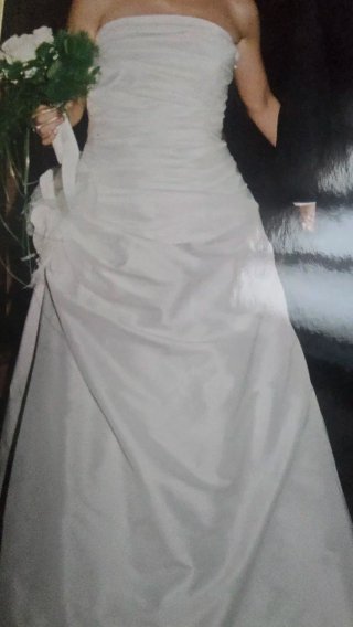 Vestido de novia seda salvaje