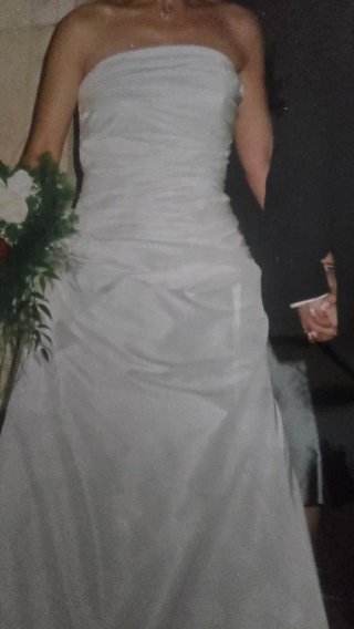 Vestido de novia seda salvaje
