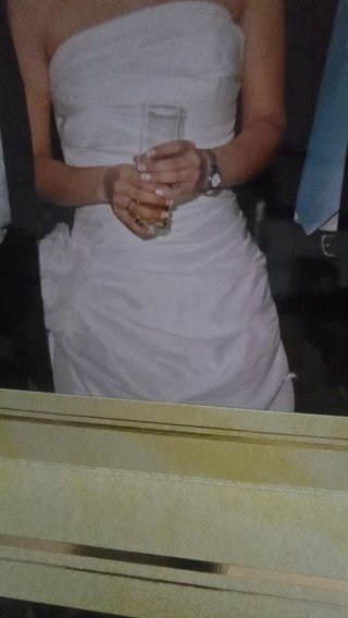 Vestido de novia seda salvaje