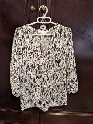 Blusa estampado cebra
