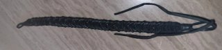 Bracciale intrecciato artigianale nero