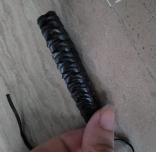 Bracciale intrecciato artigianale nero