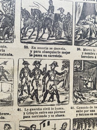 OCASIÓN! Rara y antigua Auca satírico-grotesca