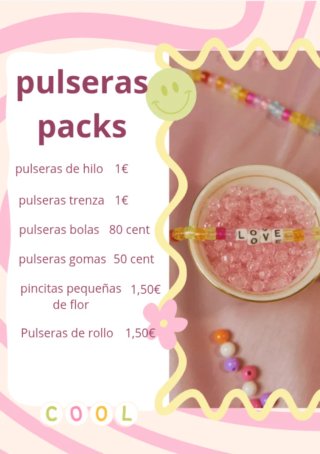 Packs de pulseras fotos por chats