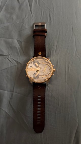 Reloj Diesel 59mm Dorado y Marrón