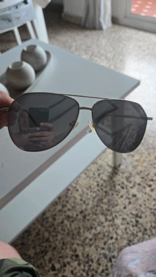 Gafas de sol de Aviador plata .Optical polarizadas