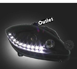 VE FAROS PARA SEAT LEON ALTEA TOLEDO 04-09 LUZ DIURNA LED FO