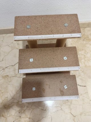 Escalera de 3 peldaños para mascotas...NO ENVÍO