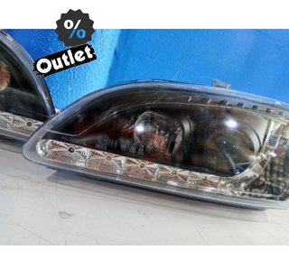 VE FAROS FORD FOCUS 04-08 LUZ DIURNA LED FONDO NEGRO R147020