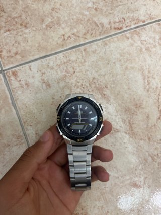 Reloj Casio Analógico-Digital Plata