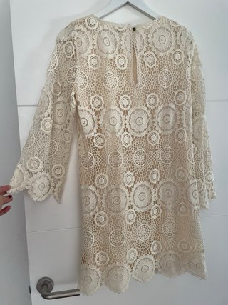 Vestido crochet Zara manga larga