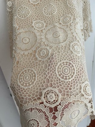 Vestido crochet Zara manga larga