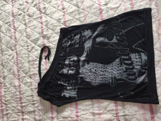 Camiseta negra con estampado Wanachane
