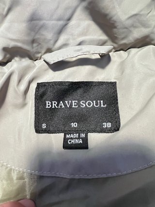 Chaqueta Brave Soul Talla S/38 Beige Unisex
