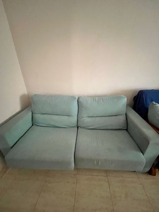 Sofá Cama Tela Turquesa