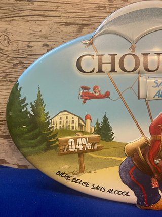 Chapa cartel metálico Cerveza Chouffe Sans Alcool