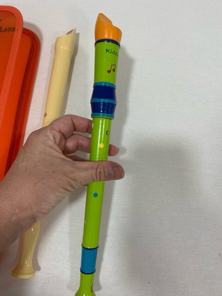 Juego 2 flautas infantiles con funda